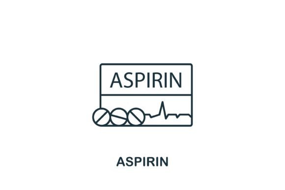 Aspirin Icon: A Minimalist Allergy Symbol for Embroidery Projects
