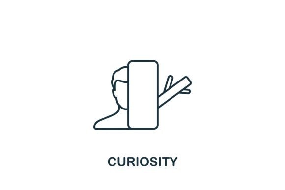 Curiosity Icon: A Modern Graphic Design Asset for Stronger Branding