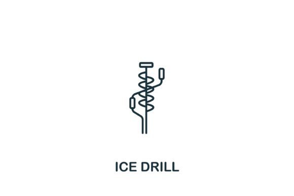 Ice Drill Icon: A Versatile Graphic Design Asset for Content Creators