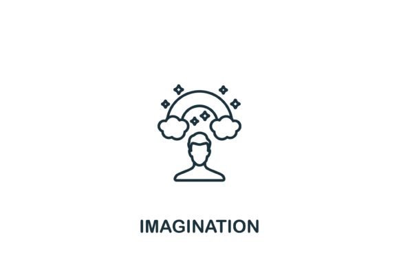 Imagination Icon: A Versatile Graphic for Digital Sellers