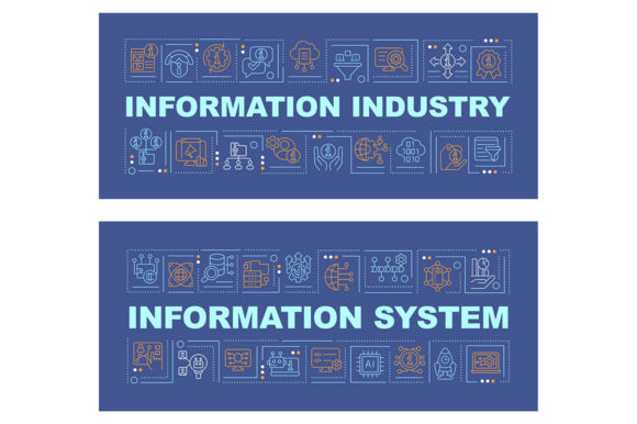 Information Industry Word Concept Banner: Graphics for Creative Projects