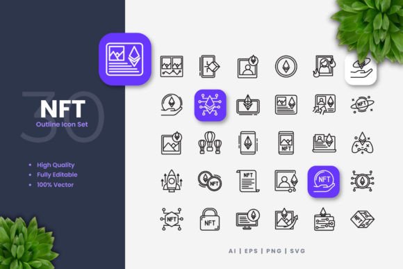 Nft Icons: A Simple Graphic Design Asset for Modern Local Branding