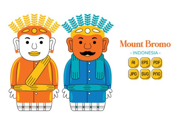 Ondel-ondel Vector Illustration for Handmade and Graphic Design Projects