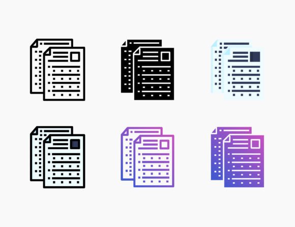Paper Test Icon: A Versatile Graphic Design Asset for Modern Content Publishing