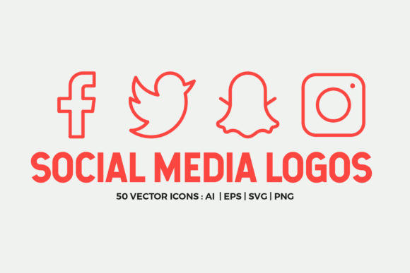 Social Media Line Icons Pack: Graphics and Icons for Modern Design