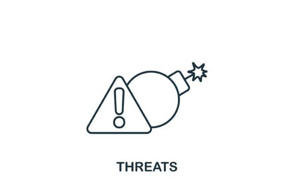 Threats Icon: A Strong Graphic Design Asset for Modern Branding