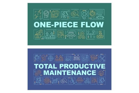 Total Productive Maintenance Word Banner Graphics