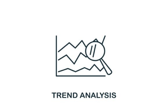Trend Analysis Icon: A Modern Design Asset for Polished Content Publishing