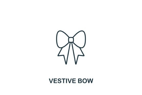 Vestive Bow Icon: A Modern Design Asset for Local Business Branding