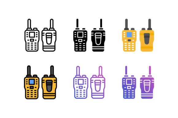 Walkie Talkie Icon Graphics: A Versatile Asset for Handmade Creations